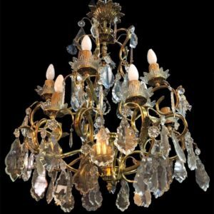 GRAN ARAÑA 10 LUCES DE 95CM DE ALTURA