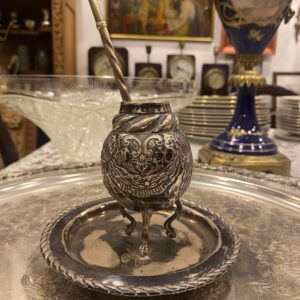 MATE CON SALVILLA COLONIAL DE PLATA
