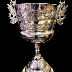 GRAN CALIZ ANTIGUO DE PLATA 27CM DE ALTURA