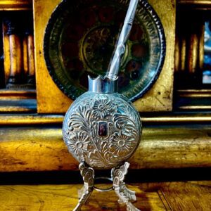 MATE GALLETA DE ALPACA CINCELADO