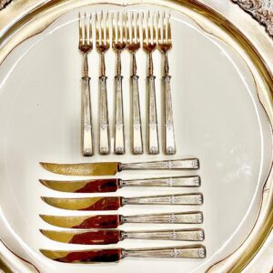 JUEGO TENEDORES DE POSTRE ART DECO WMF