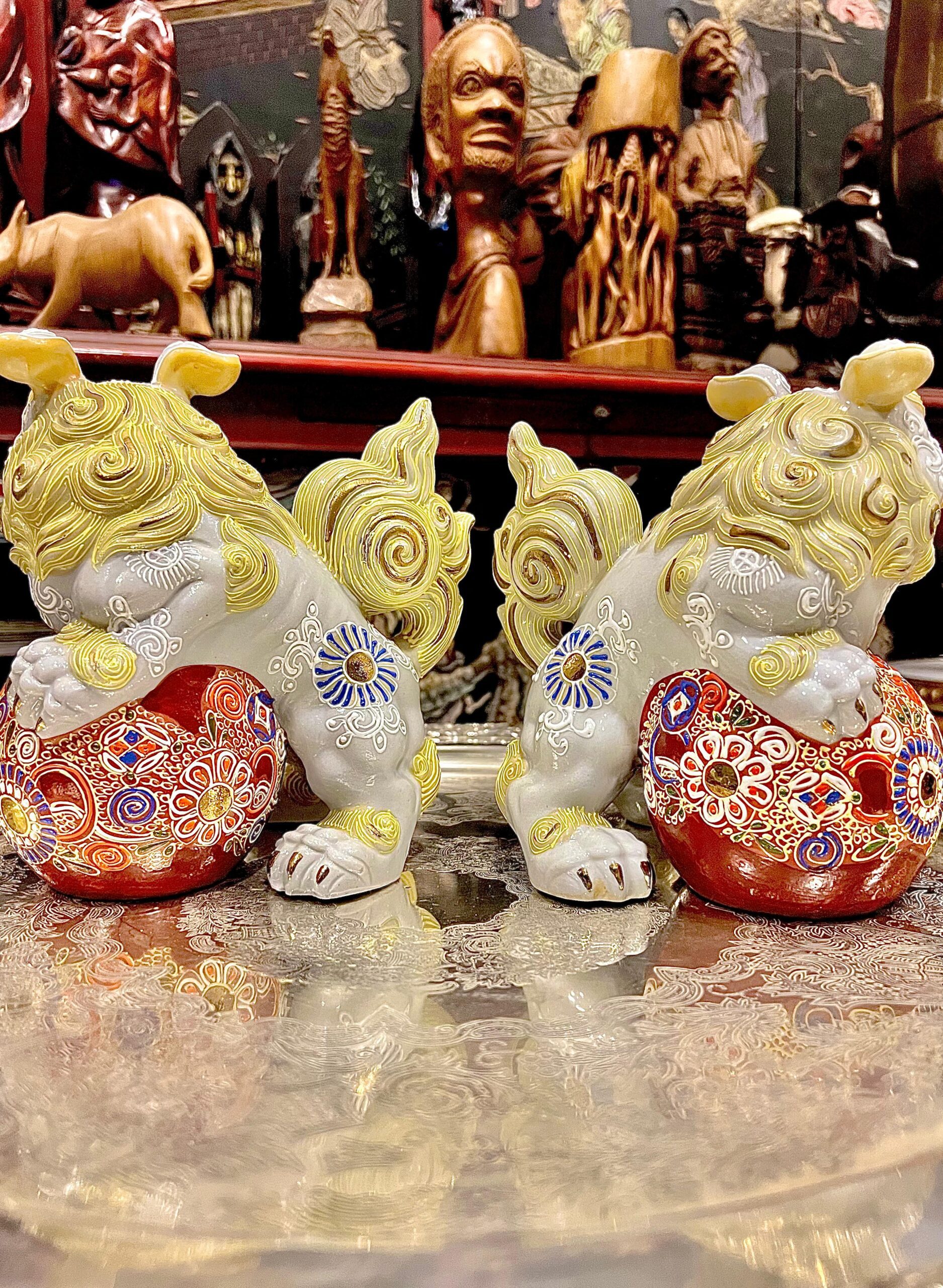 PAR DE PERROS FOO ARTE KUTANI - Image 3