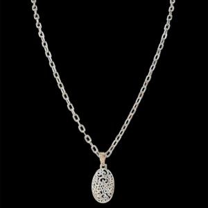 CADENA PLATA 900 CON DIJE CALADO