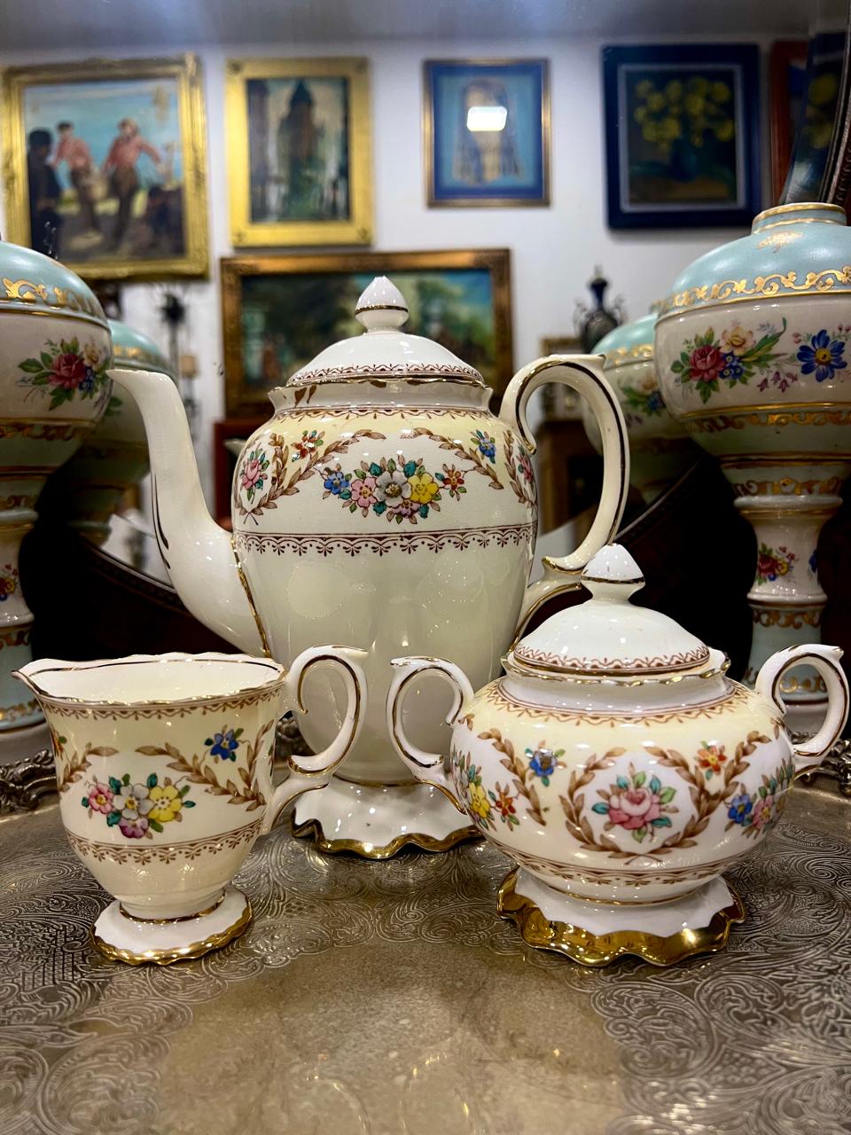 JUEGO CAFE CROWN STAFFORDSHIRE SELLADO Y NUMERADO - Image 4