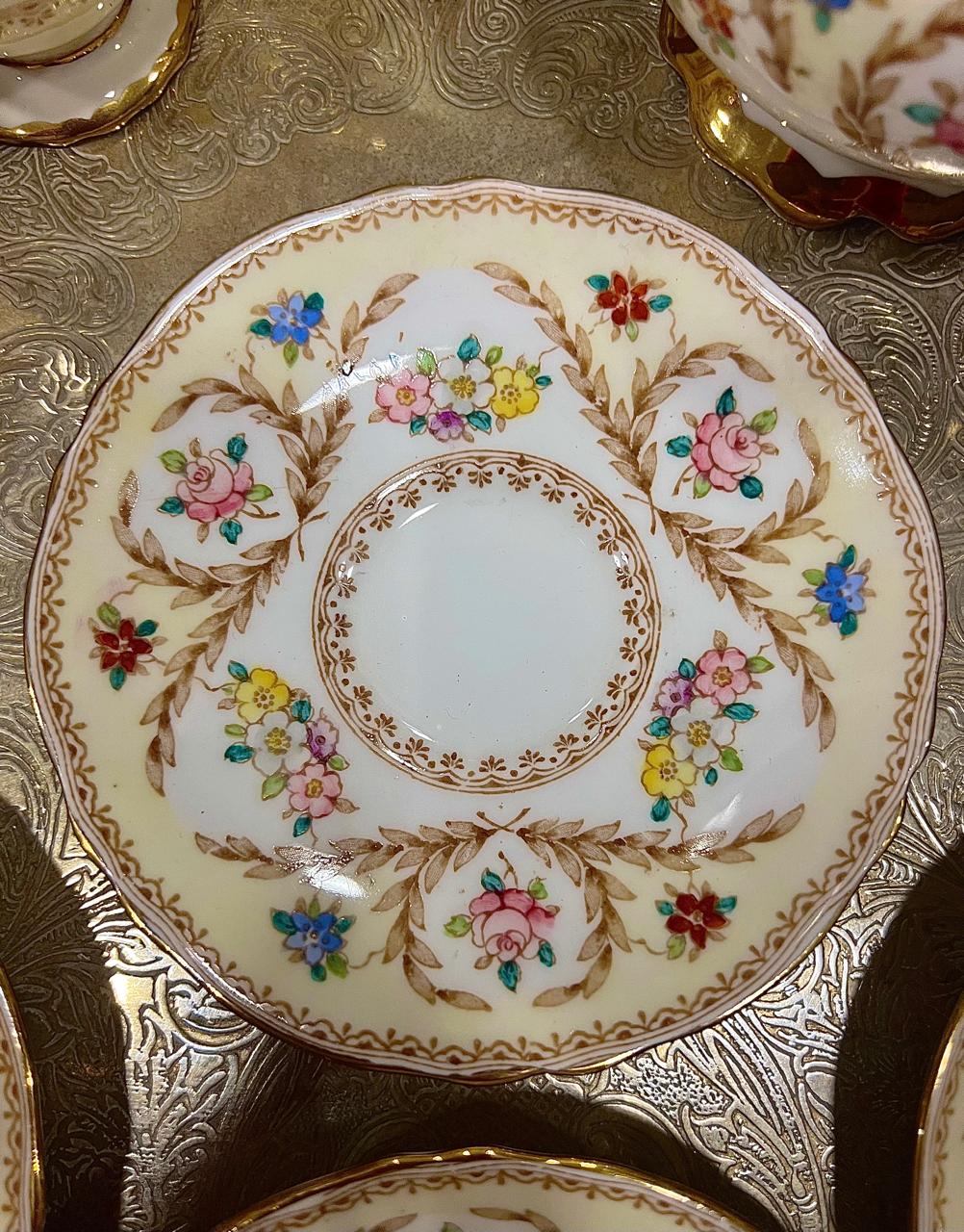 JUEGO CAFE CROWN STAFFORDSHIRE SELLADO Y NUMERADO - Image 3