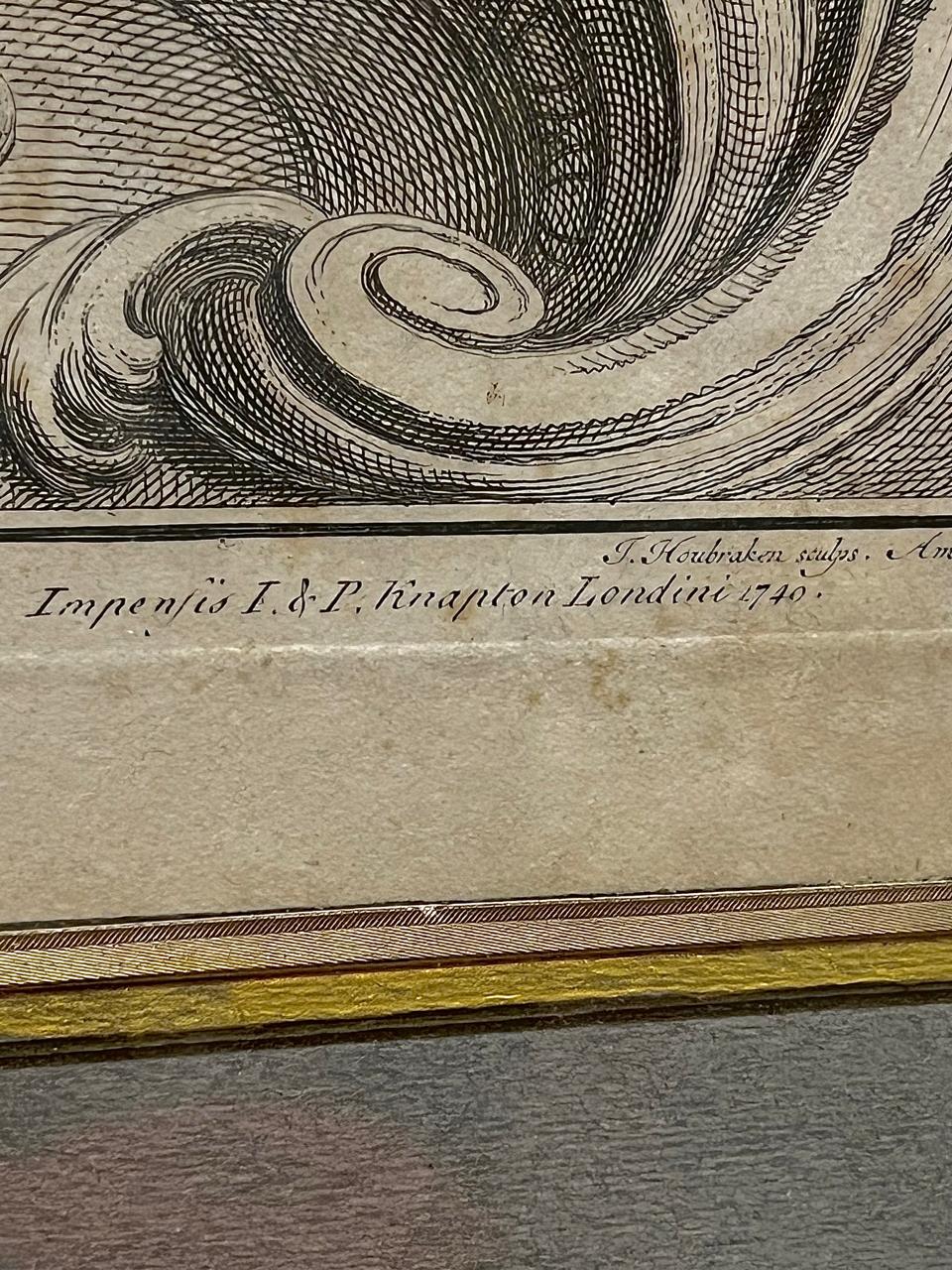 GRABADO JACOBUS HOUBRAKEN FECHA 1740 - Image 5