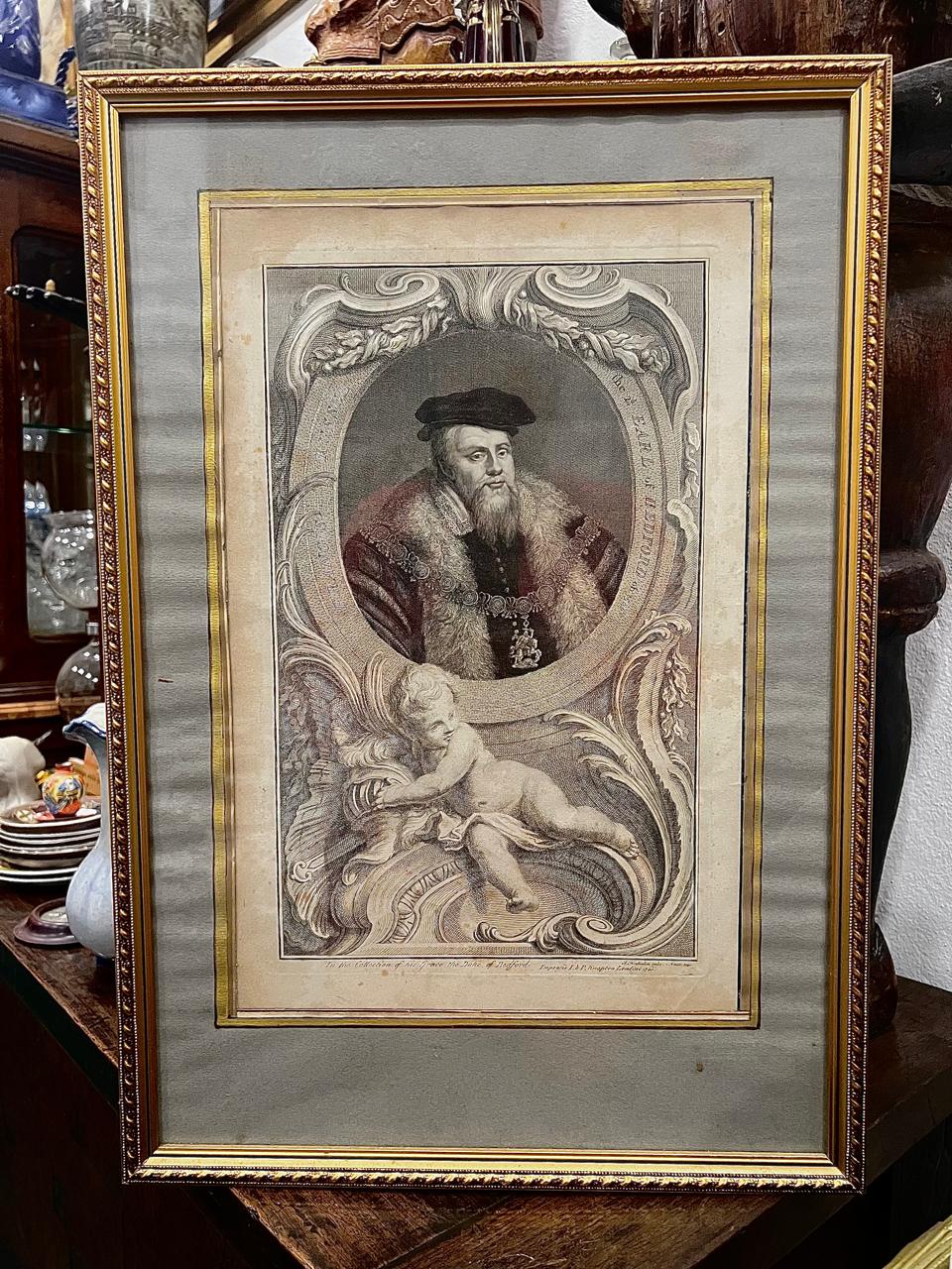 GRABADO JACOBUS HOUBRAKEN FECHA 1740