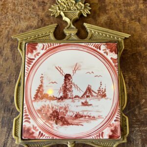 AZULEJO HOLANDES CON MARCO DE BRONCE