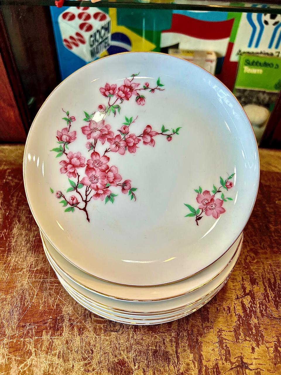 PLATOS DE POSTRE TSUJI ANTIGUOS