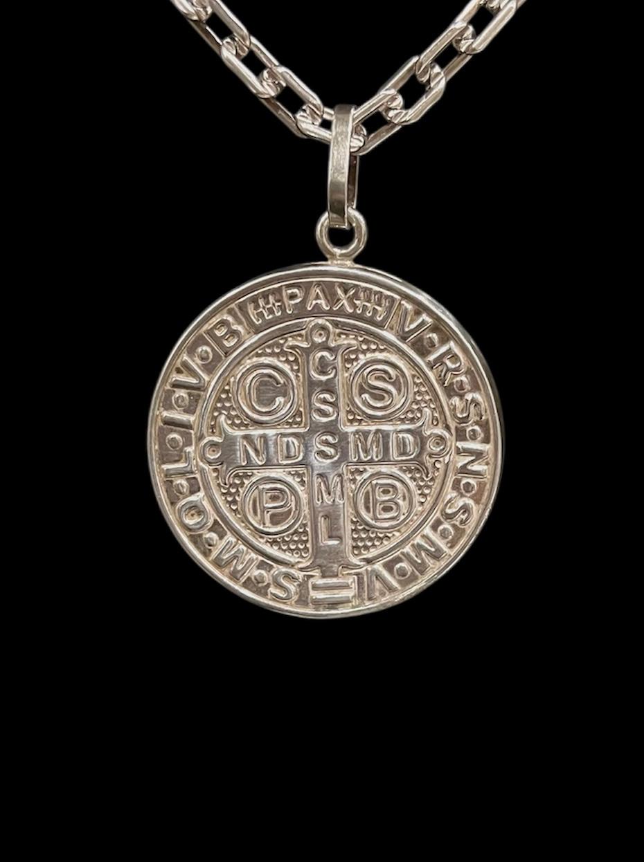CADENA PLATA GRAN DIJE SAN BENITO - Image 3