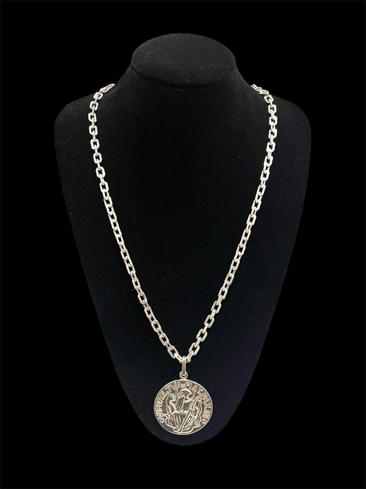 CADENA PLATA GRAN DIJE SAN BENITO