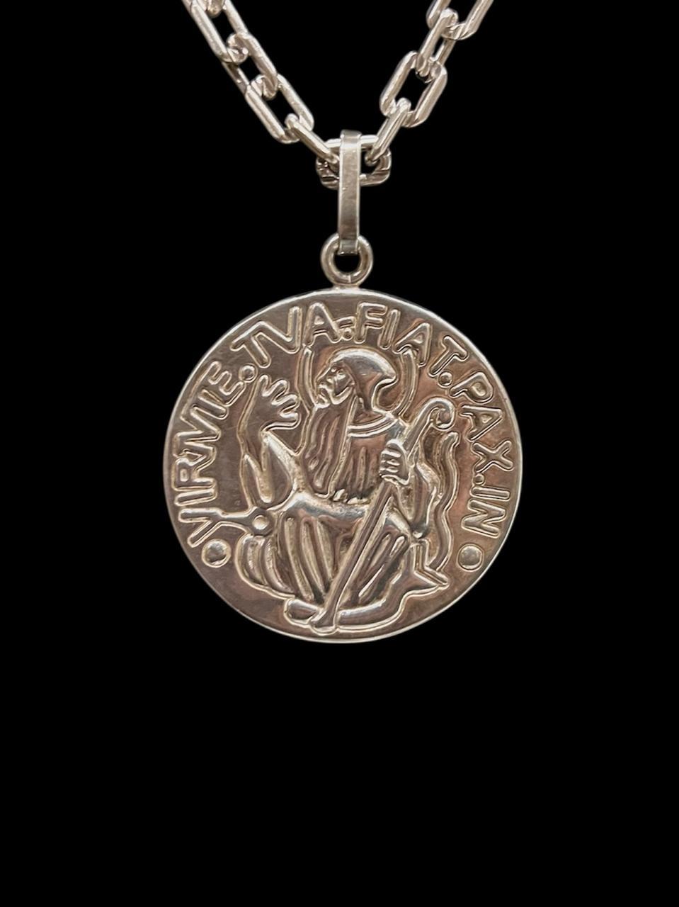 CADENA PLATA GRAN DIJE SAN BENITO - Image 2