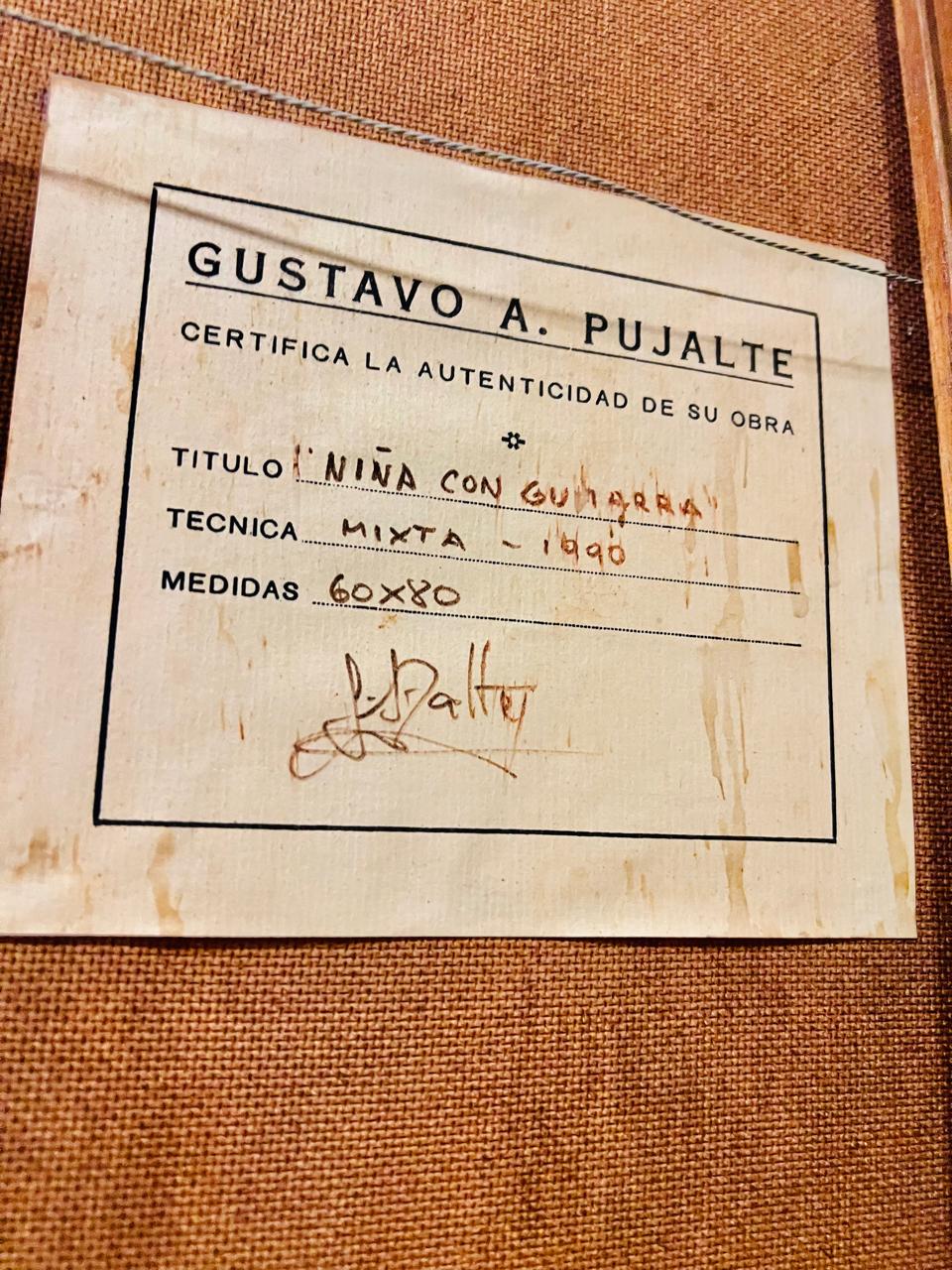 CUADRO TECNICA MIXTA GUSTAVO PUJALTE 1990 - Image 3