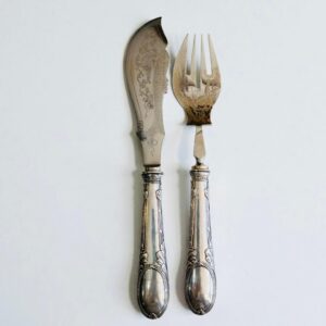 JUEGO PARA SERVICIO DE PESCADO DE PLATA 800