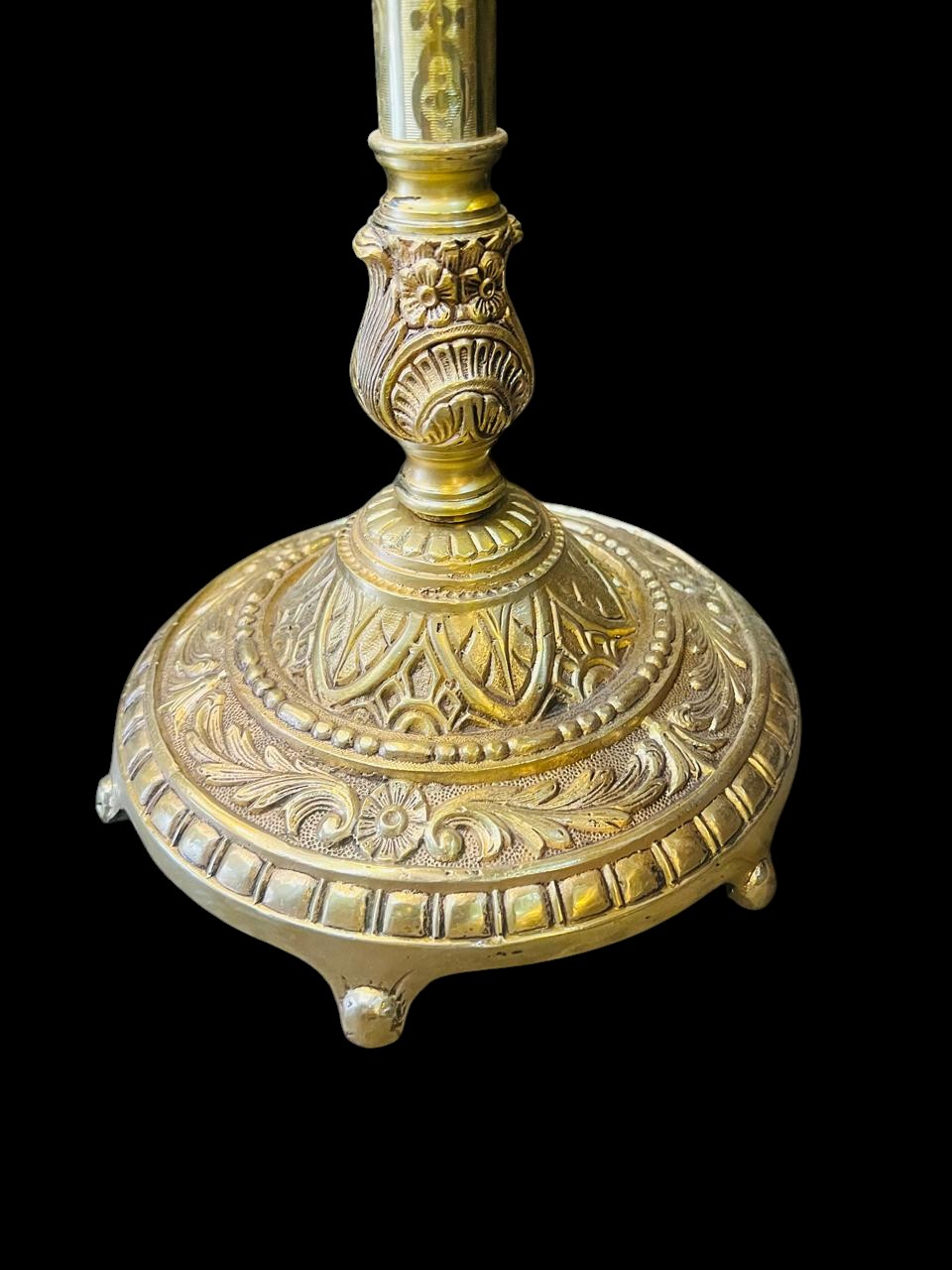 LAMPARA CENICERO DE BRONCE DECADA DEL 20 - Image 4