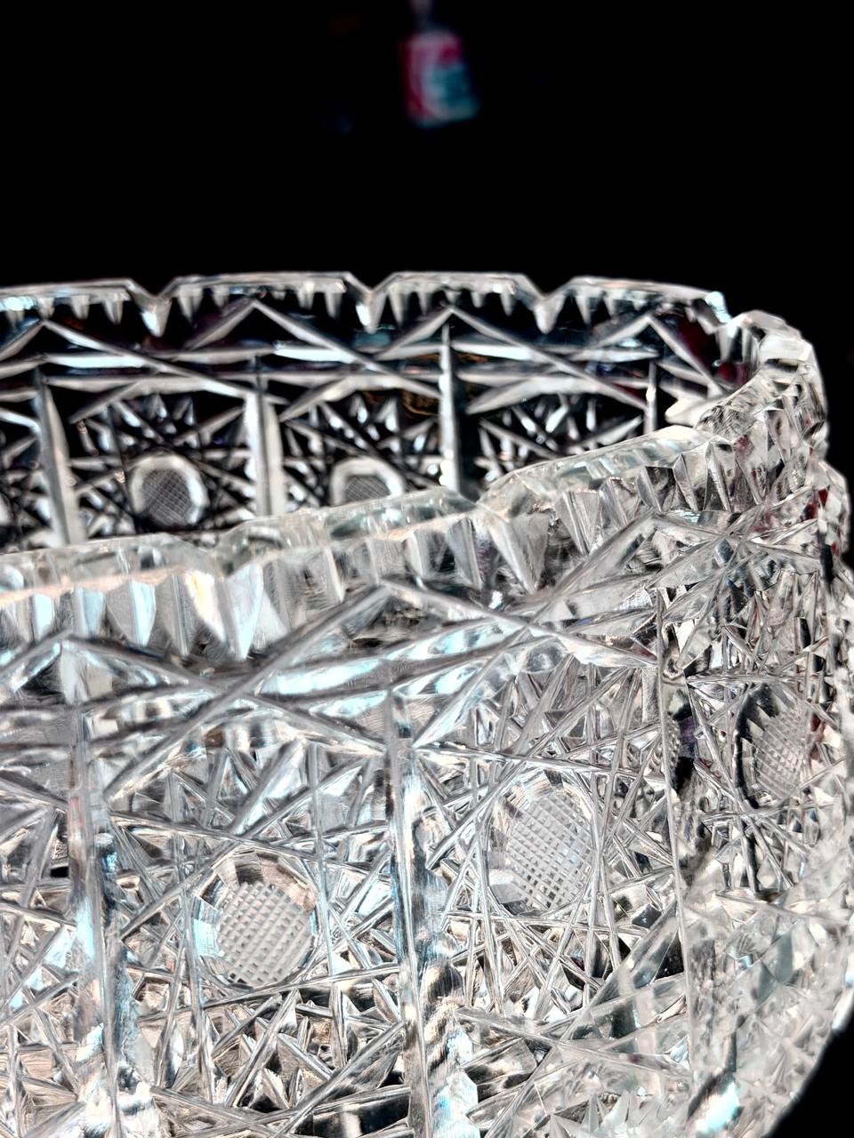 ANTIGUO CENTRO DE MESA CRISTAL - Image 2