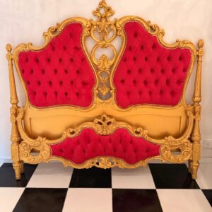 CAMA ESTILO BARROCO ANTIGUA DE 2 PLAZAS