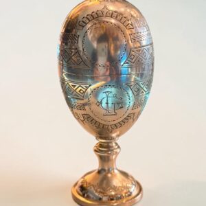 HUEVERA DE PLATA IMPERIAL RUSA SIGLO XIX