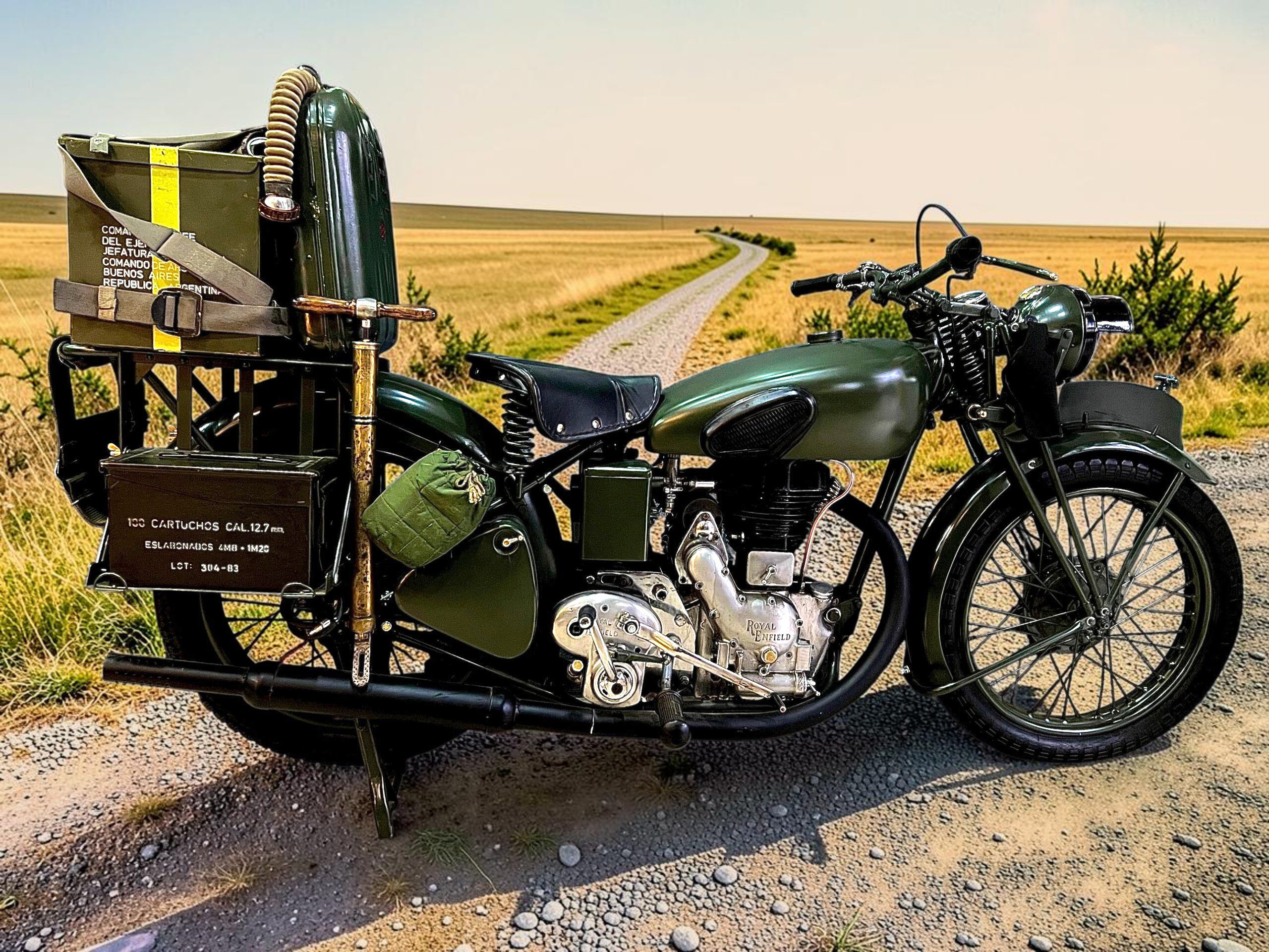 MOTOCICLETA ROYAL ENFIELD 350 WD/CO 1939 - Image 2