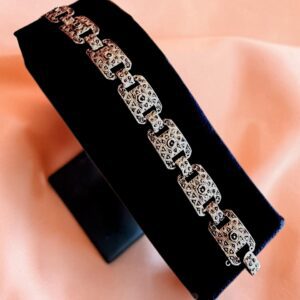 PULSERA PLATA ART DECO Y MARQUESITAS (1920/1940)