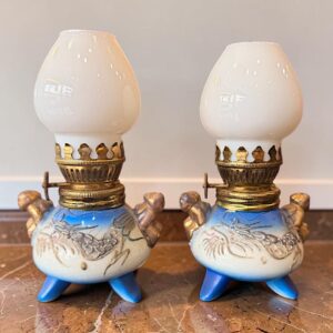 MINILAMPARAS DE ACEITE DE PORCELANA JAPONESA