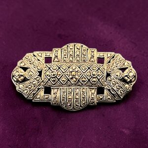 PLAQUETA DE PLATA ART DECO 1920/1940