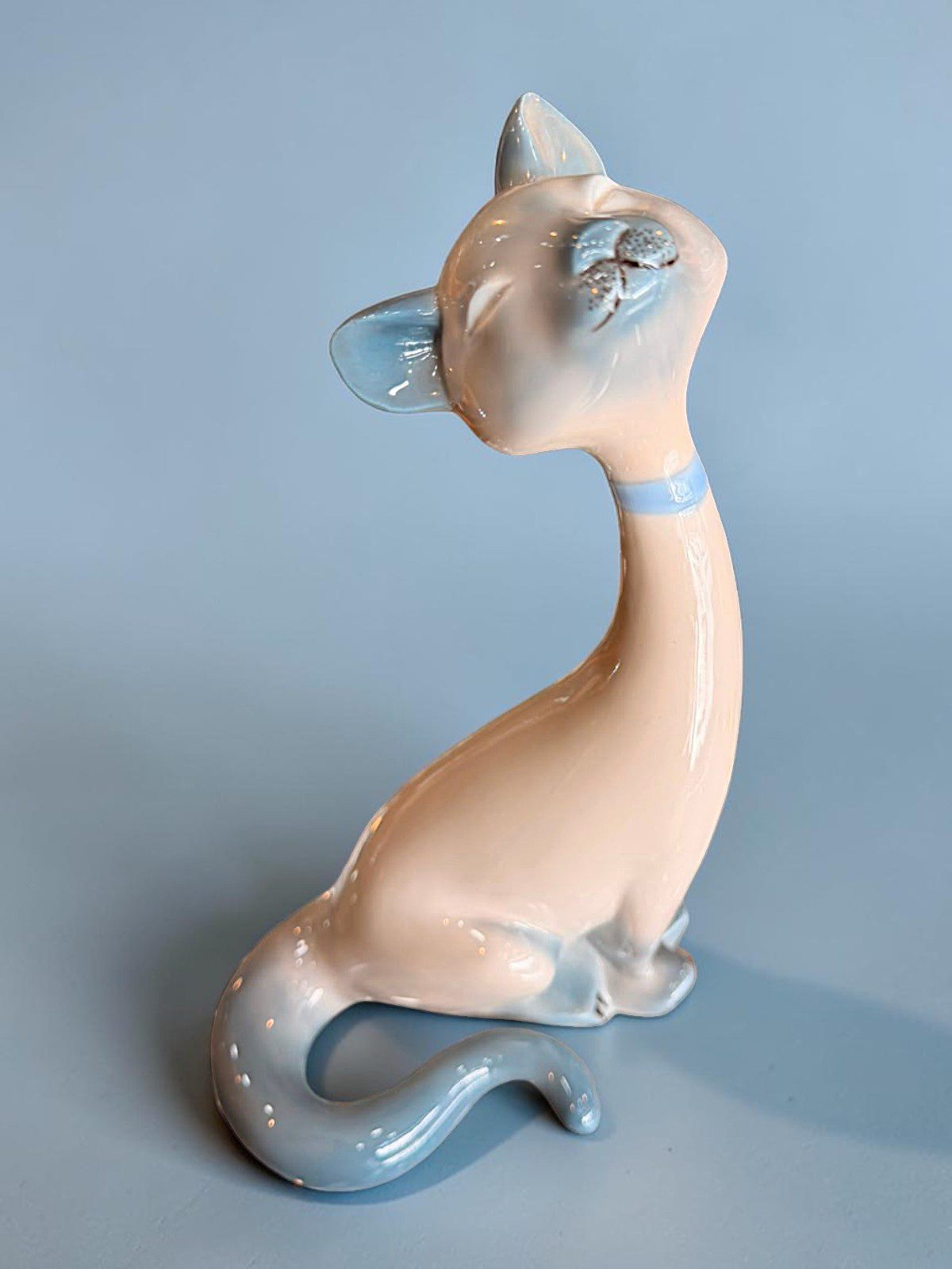 GATO PORCELANA VALENCIANA NAO 1970