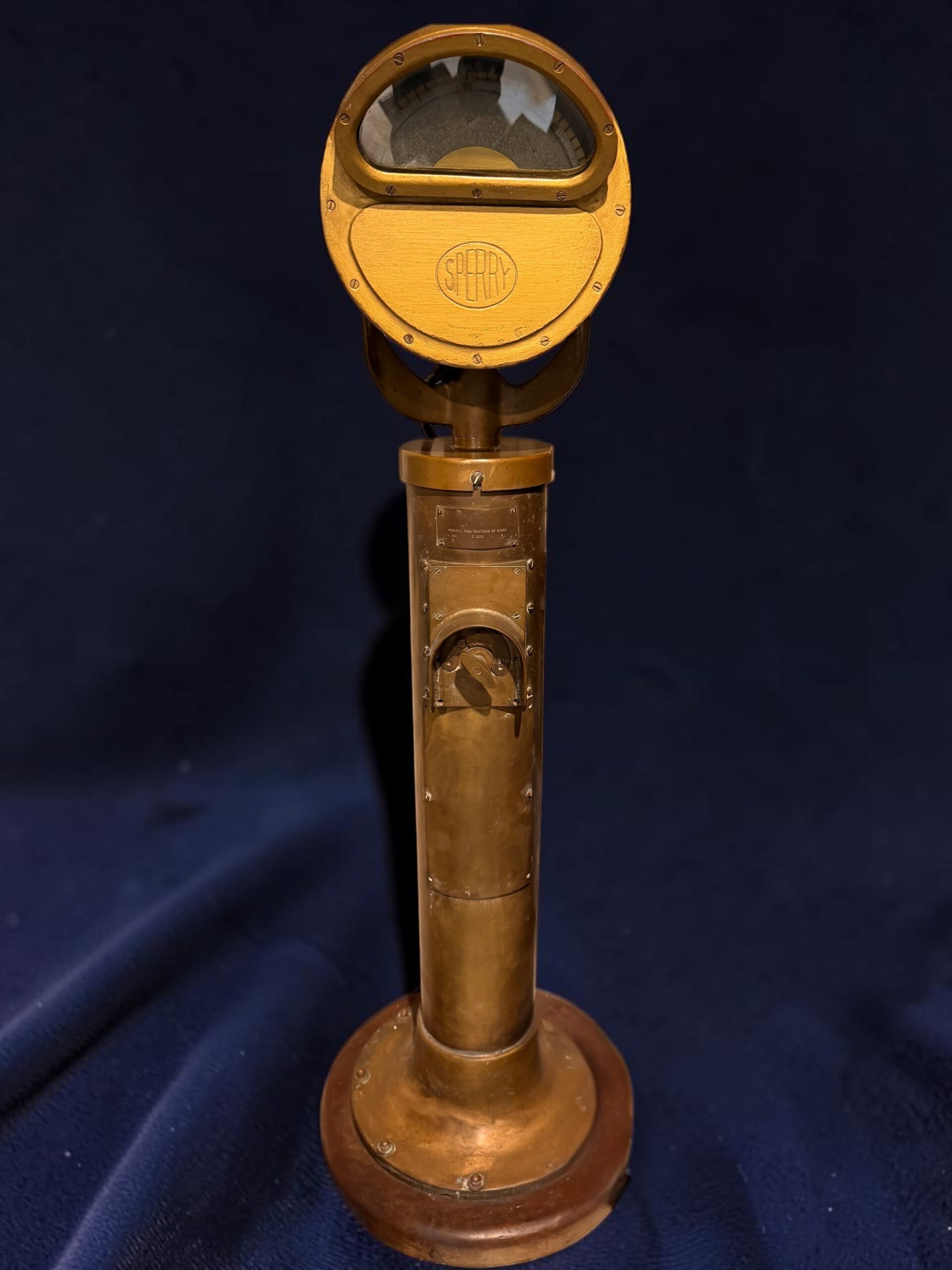 REPETIDOR DE COMPAS GIROSCOPICO NAVAL ANTIGUO