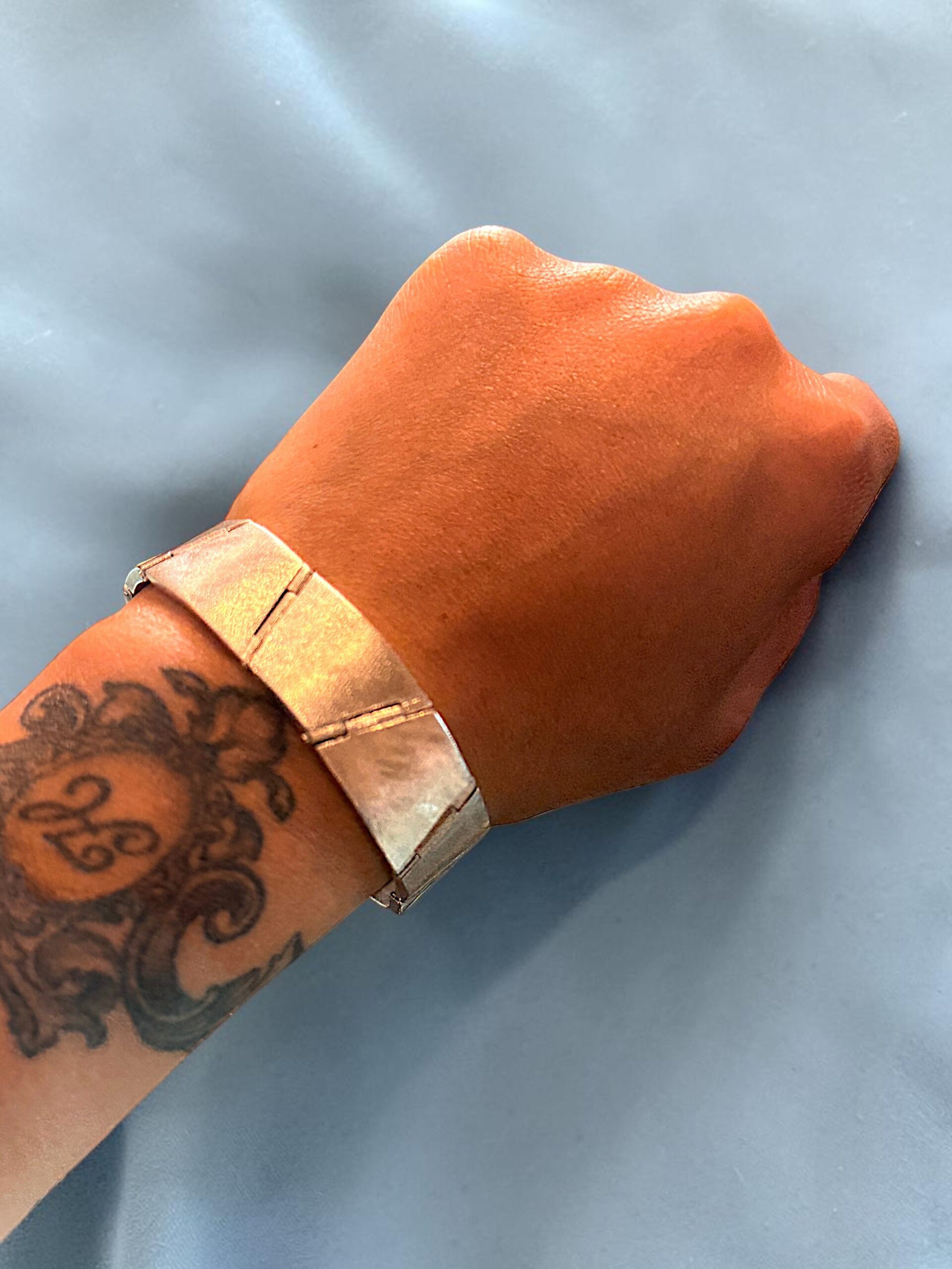 PULSERA DE PLATA BELGIORNO DISEÑO GEOMETRICO - Image 3