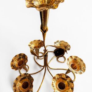 VIOLETERO DE BRONCE DE 7 CUCUCHOS 45 CM ALTURA